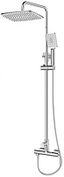 BelBagno Душевая система Acqua ACQUA-DOCM-CRM хром