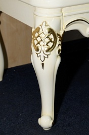 Misty Тумба с раковиной Bianco 100 бежевая сусальное золото – фотография-6