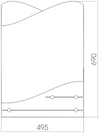 Mixline Зеркало Престиж Версаль 49.5 – фотография-2