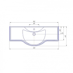 СанТа Мебель для ванной Монарх 120 черная – фотография-5
