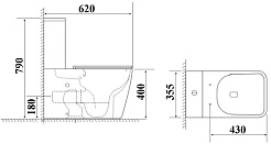 Ceruttispa Унитаз-компакт Alvaro Tornado CT11089 – фотография-6