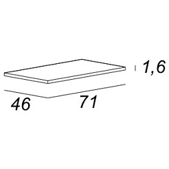 BelBagno Столешница Bellagio 71 50185 Bianco – фотография-2