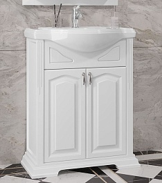 Opadiris Тумба с раковиной Риспекто 65 белая – фотография-1