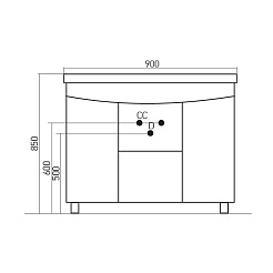 Mixline Мебель для ванной Вивальди 90 – фотография-3