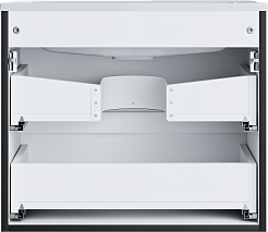 Vivon Тумба с раковиной Ostin 60 подвесная черная матовая – фотография-9