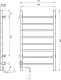 Domoterm Полотенцесушитель электрический Аврора DMT 109-8 50x90 EKTD L хром – фотография-8