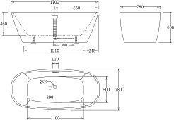 BelBagno Акриловая ванна BB72-1700 170x78 – фотография-5