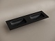 Ceramicanova Мебельная раковина Grace 141 с двумя чашами CN7022MBwx чёрный матовый – картинка-7