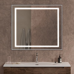 BelBagno Зеркало SPC-KRAFT-900-800-SENS-AL – фотография-8