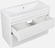 Vivon Тумба под раковину Atwood 80 подвесная белая матовая – фотография-19