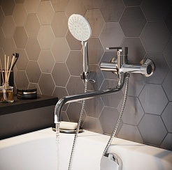 Mixline Смеситель для ванны и раковины 35k ML22-02 "Round" – фотография-4