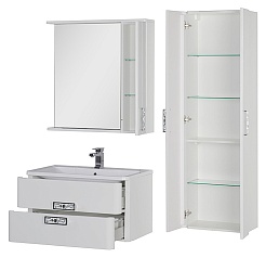 Aquanet Тумба с раковиной Паллада 90 белая – фотография-10