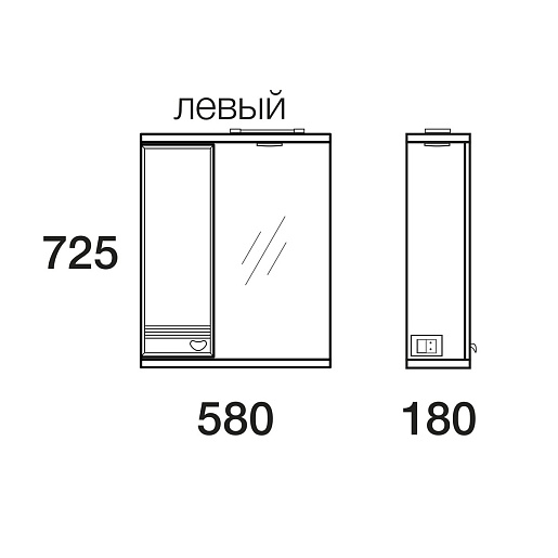 Merkana Мебель для ванной комнаты Астурия 70 R – фотография-2