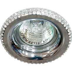 Feron Встраиваемый светильник DL205-C прозрачный,хром – фотография-1