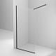 BelBagno Душевая перегородка Kraft KRAFT-L-1-70-C-NERO 70x195 профиль черный матовый стекло прозрачное – фотография-7