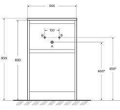 BelBagno Тумба с раковиной Kraft 39 50 напольная Bianco Opaco – фотография-14