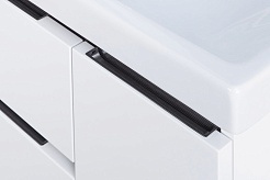 Акватон Тумба с раковиной Рене 60 белая/грецкий орех – фотография-7