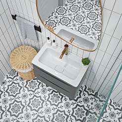 Vivon Тумба под раковину Ostin 60 подвесная серая матовая – фотография-2