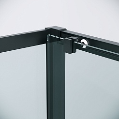 Grossman Боковая стенка Cosmo 70x195 профиль черный матовый стекло прозрачное – фотография-10