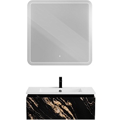 Cezares Тумба с раковиной Slider 80 подвесная чёрный фьюжн – фотография-8