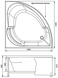 Aquanet Акриловая ванна Bali – фотография-7