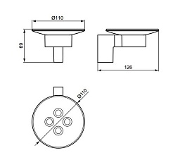 Ideal Standard Мыльница Connect стекло – фотография-4