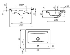 Velvex Тумба с раковиной Klaufs 60.2Y белая – фотография-4