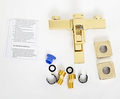 BelBagno Смеситель для ванны и душа Luce LUC-VAS-ORO золото – фотография-5