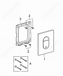 Grohe Система инсталляции 4 в 1 Rapid SL 38929000 – фотография-5