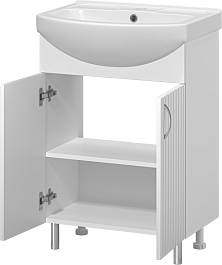 Misty Мебель для ванной Изео 60 белая – фотография-6