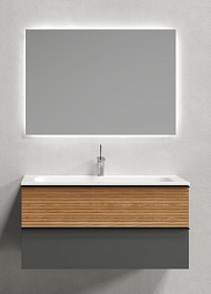 Sancos Мебель для ванной Delta 100 дуб красный/графит – фотография-1