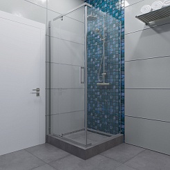 Triton Душевой уголок Терра-хром 90/90 Щ0000053609 – фотография-3