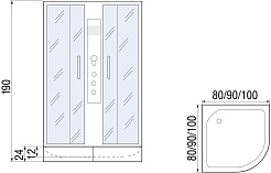 River Душевая кабина DESNA 90/26 MT Б/К – фотография-8
