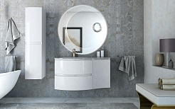 Cezares Тумба с раковиной Vague 104 L bianco lucido – фотография-2