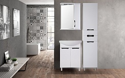 ASB-Mebel Мебель для ванной Мессина 60/2 белая – фотография-2