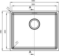Florentina Мойка кухонная Оптима-HM 500 сатин – фотография-4