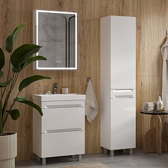 Equil Зеркальный шкаф Corner 60 R белый – фотография-9