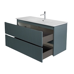 BelBagno Тумба под раковину Uno 120 подвесная Голубой матовый – фотография-5