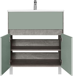 Акватон Тумба под раковину Форест 75 дуб рошелье/сумеречный голубой – фотография-3