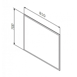 Am.Pm Мебель для ванной SPIRIT 2.0 80 глубокий синий, зеркало – фотография-4