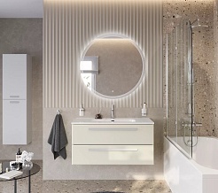 BelBagno Мебель для ванной Eco Cer-N 100 брашированная альпака CZR-8095-100 ручки сатин – фотография-2