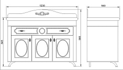 Водолей Мебель для ванной "Изабель 120" F-1 красная – фотография-6