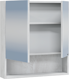 СанТа Зеркальный шкаф Мира 60 светлое дерево – фотография-2