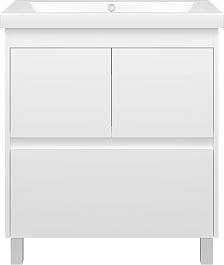 Misty Тумба с раковиной Алиса 75, 1 ящик, напольная – фотография-1