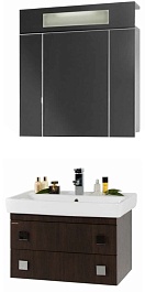 Водолей Мебель для ванной Квадро 70 венге – фотография-1