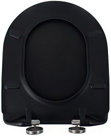 Esbano Сиденье для унитаза Amapola черное матовое – фотография-3