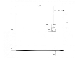 BelBagno Душевой поддон Tray 140/90 TRAY-MR-UNO-AH-140/90-35-W-CR – фотография-3