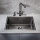 Milacio Мойка кухонная Denia 58 Steel вороненая сталь – картинка-13