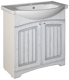 Mixline Тумба с раковиной Крит 75 патина серебро – фотография-1