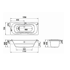 Iddis Акриловая ванна Calipso 170 см – фотография-2